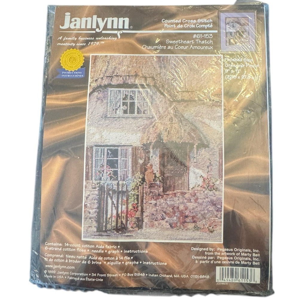 Janlynn Cross Stitch Kit - Sweetheart Thatch - Picture 6 of 8